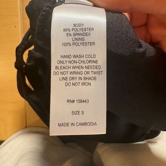 Hula Honey Ribbed One Piece Swimsuit Juniors' Size Small in Black New With Tags! - Picture 6 of 9